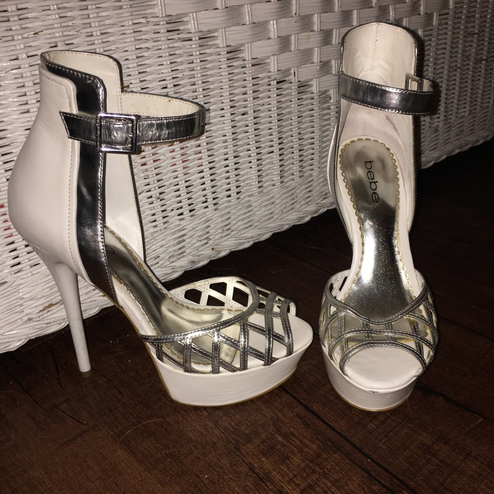 Bebe open toe heels